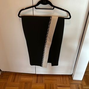 Elizabeth and James black and white pencil skirt